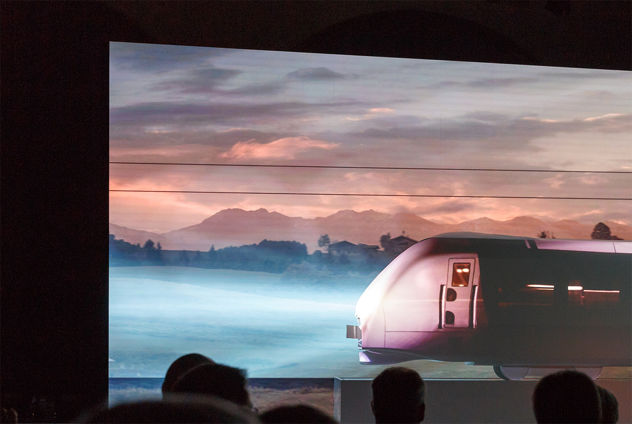 Projection Mapping of Mireo train for Siemens Mobility VIP Evening during Innotrans 2016